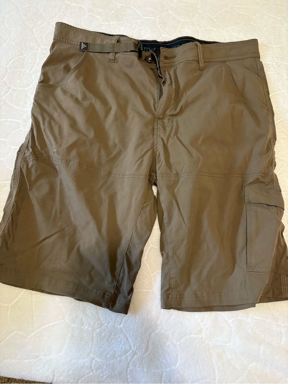 Prana Men's Olive/Tan Cargo Shorts